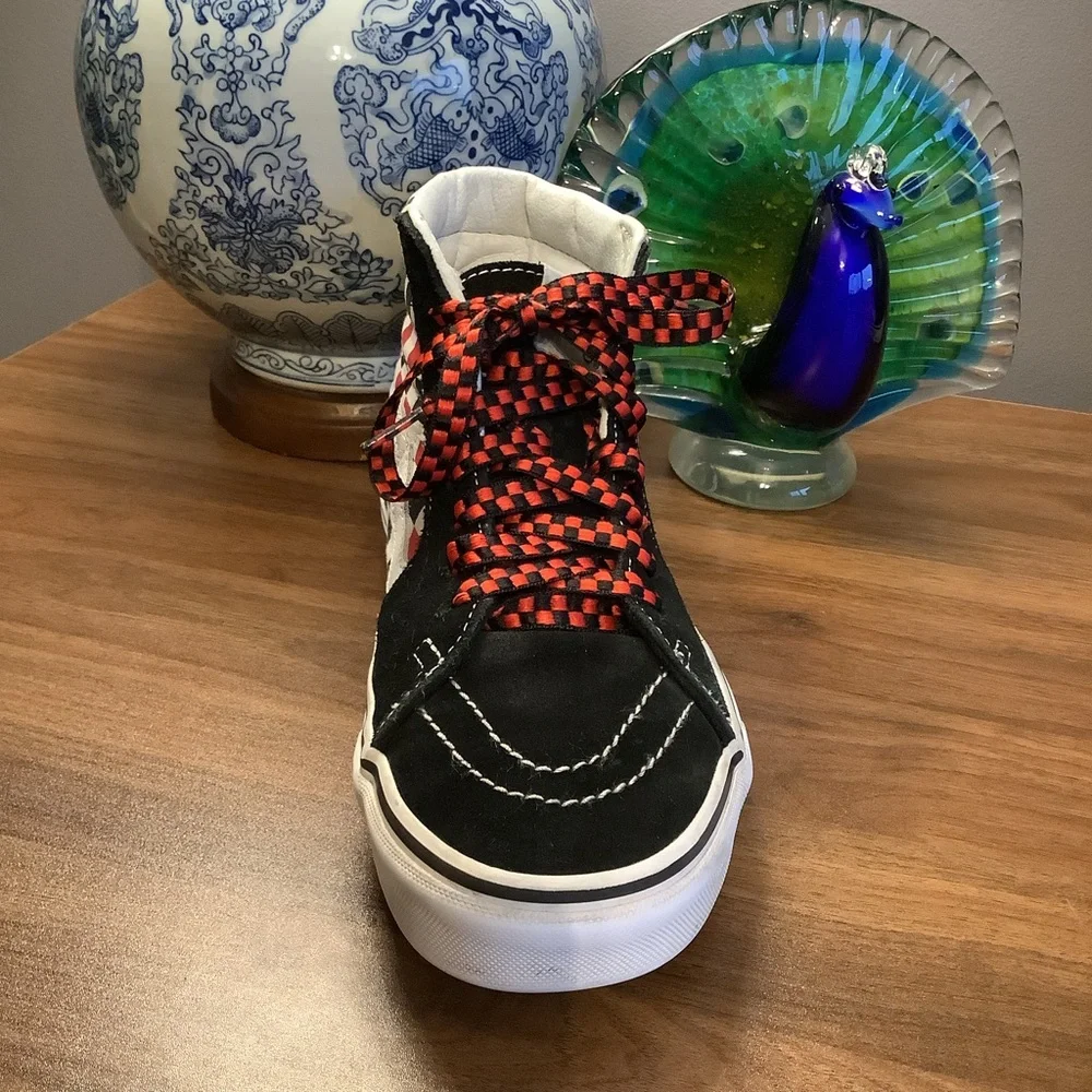 Vans Sk-8 Hi-Top Checkerboard Sneakers- Women Size‎ 9/Men size 7.5